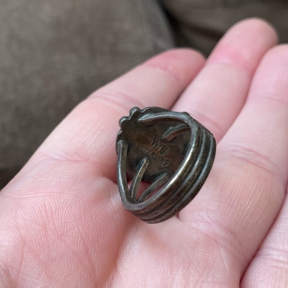 LOT of 9 Vintage Turquoise Navajo Southwestern Bohemian Rings - Picture 5 of 6